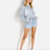 Richer Poorer Tops>The Relaxed Long Sleeve Pull Blue Mirage Tie Dye