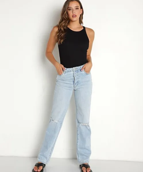 Rollas Pants>Classic Straight Jean Courtney Worn