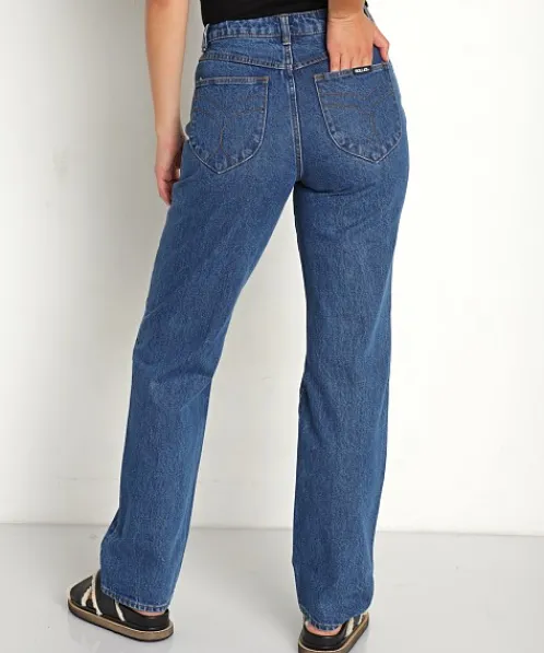 Rollas Pants>Classic Straight Jean Beverly Blue