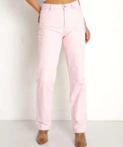 Rollas Pants>Classic Straight Pant 90's Pink