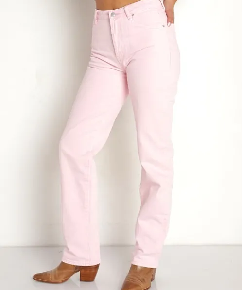 Rollas Pants>Classic Straight Pant 90's Pink