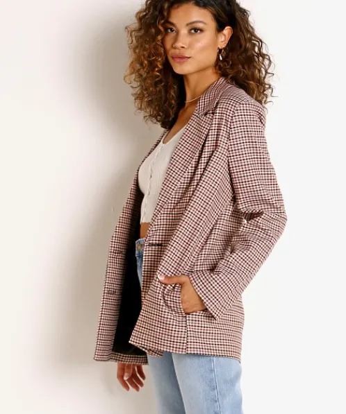 Rollas Jackets>Downtown Check Blazer Downtown Check