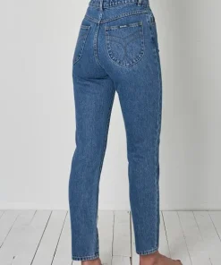 Rollas Pants>Dusters Jeans Meadow Blue Organic