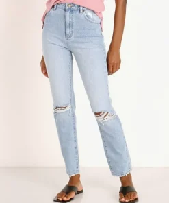 Rollas Pants>Dusters Rip Jeans Old Stone
