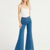 Rollas Pants>Eastcoast Flare Jean Ashley Blue