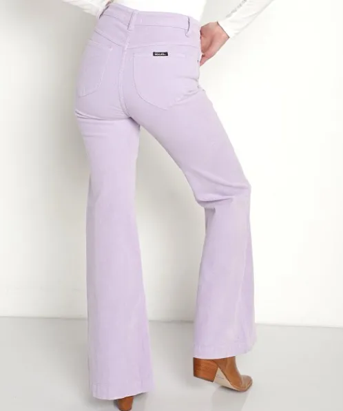 Rollas Pants>Eastcoast Flare Pant Lavender Cord