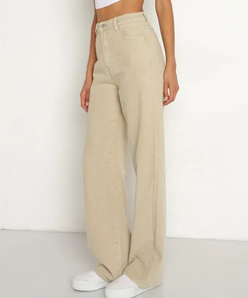 Rollas Pants>Heidi Jean Lyocell Stone