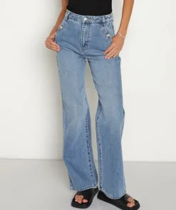 Rollas Pants>Heidi Jean Western Organic Western Blue