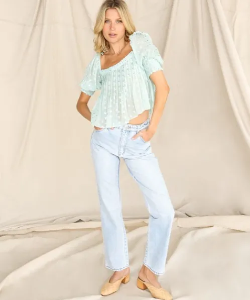Rollas Pants>Original Straight Jeans Sunbleach