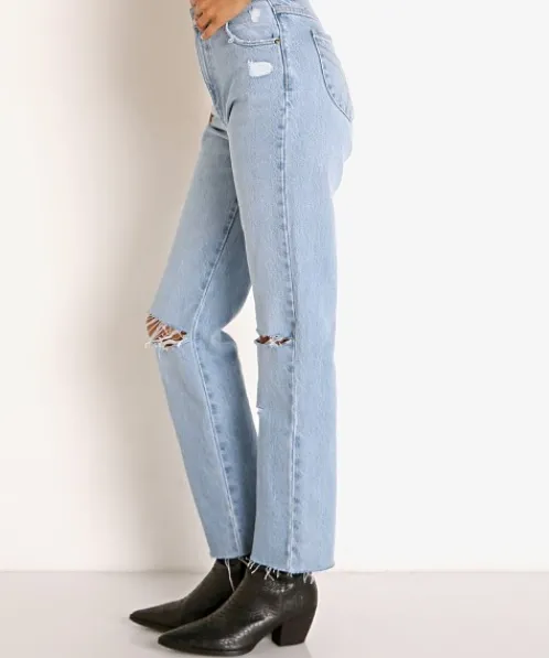 Rollas Pants>Original Straight Leg Jean City Worn