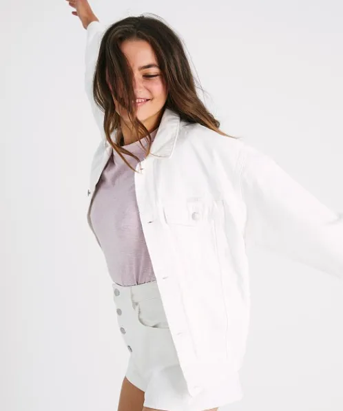 Rollas Jackets>Slouch Jacket Vintage White