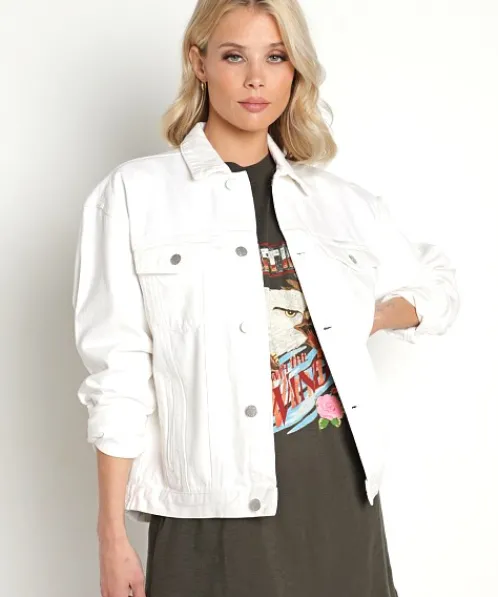Rollas Jackets>Slouch Jacket Vintage White