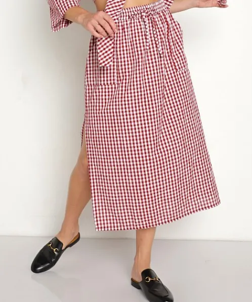 Rue Stiic Skirts>Dani Skirt Red Check