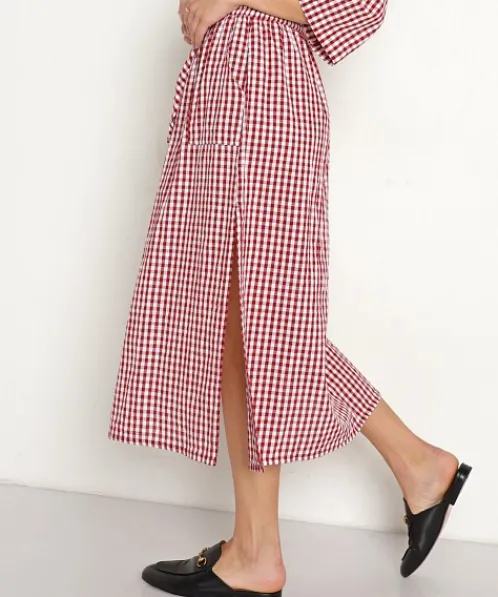 Rue Stiic Skirts>Dani Skirt Red Check