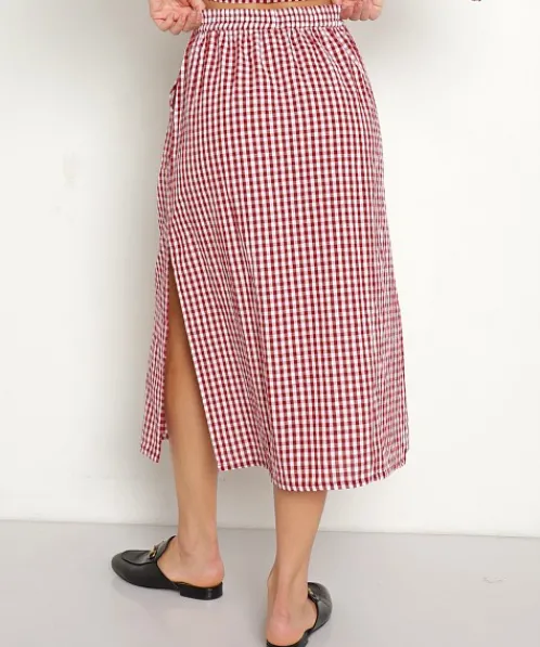 Rue Stiic Skirts>Dani Skirt Red Check