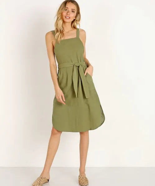 Rue Stiic Dresses>Ford Tunic Dress Khaki