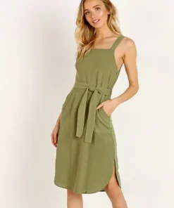 Rue Stiic Dresses>Ford Tunic Dress Khaki