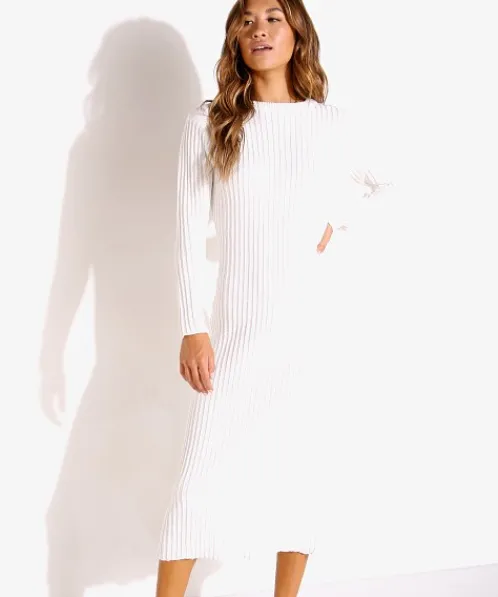 Rue Stiic Dresses>Frankie Knit Dress White