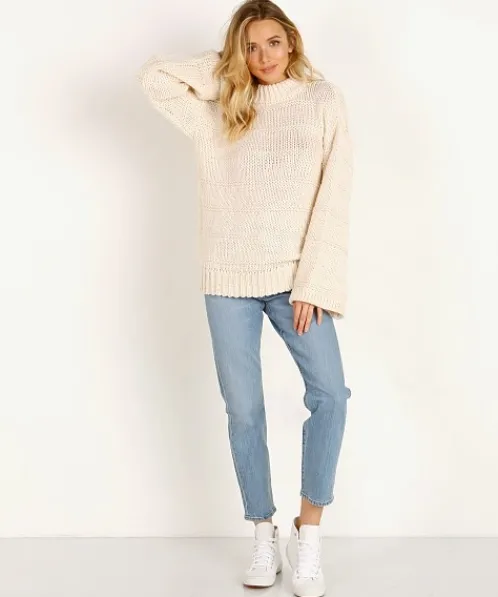 Rue Stiic Knits>Hamilton Sweater Knit Off White