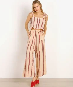 Rue Stiic Tops>Pier Top Sand Red Stripe