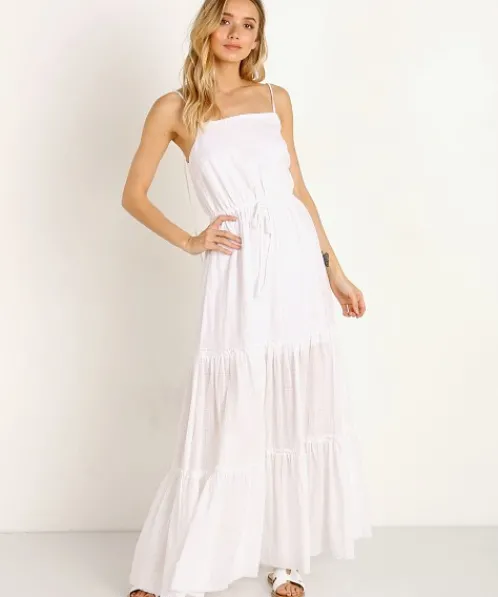Rue Stiic Dresses>Tupelo Maxi Dress White