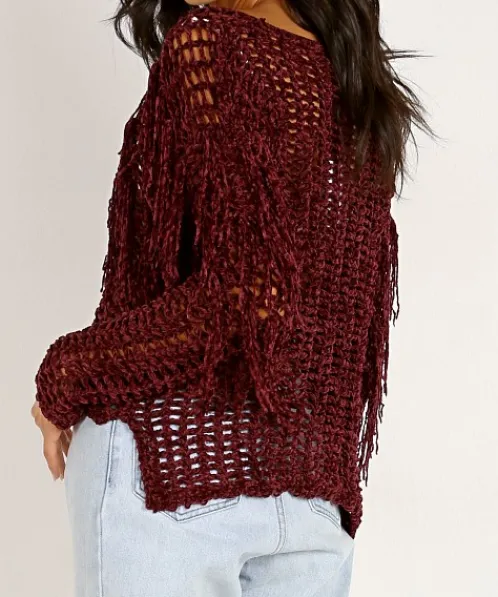 Sage The Label Knits>Cecilia Sweater Wine
