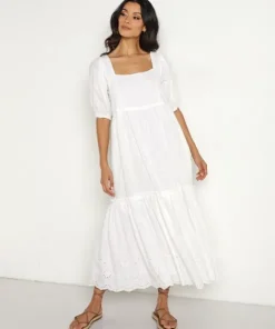 Saint Helena Dresses>Iris Maxi Sun Dress Sea Pearl