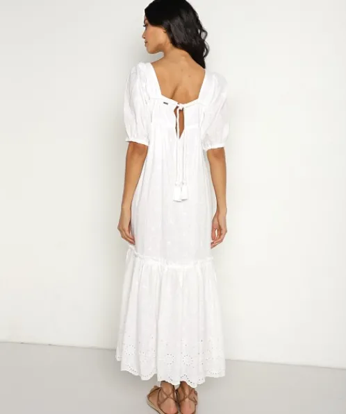 Saint Helena Dresses>Iris Maxi Sun Dress Sea Pearl