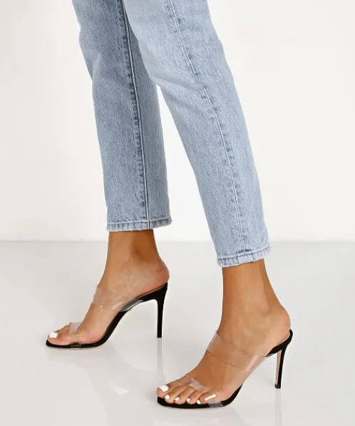 Schutz Heels>Ariella Heel Transparent Black
