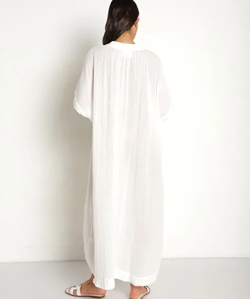 9seed Dresses>Tunisia Caftan White