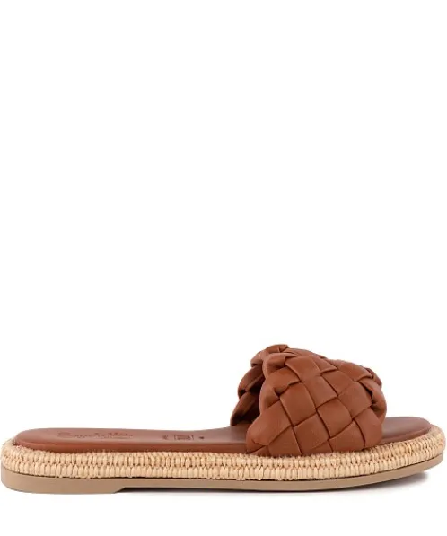 Seychelles Sandals>Bellissima Sandal Tan Vegan Leather w/ Raffia