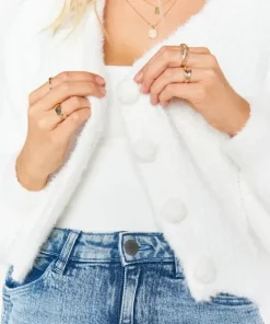 Show Me Your Mumu Knits>Clemmie Cardi White