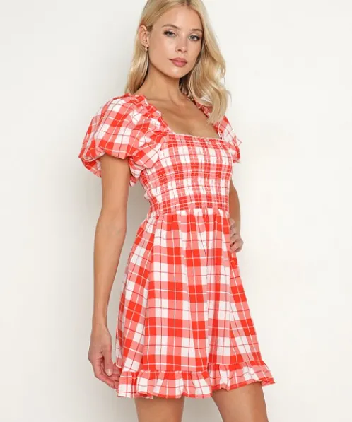 Show Me Your Mumu Dresses>Colvin Mini Dress Picnic Plaid