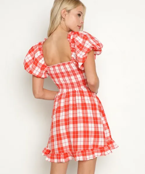 Show Me Your Mumu Dresses>Colvin Mini Dress Picnic Plaid