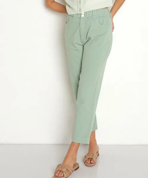 Show Me Your Mumu Pants>Emilia Mom Jeans Sage Denim
