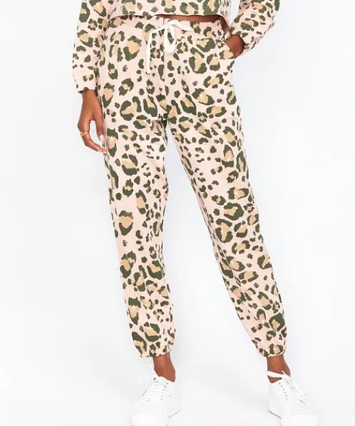 Show Me Your Mumu Pants>Huxley Pants Cheetah Sister Terry