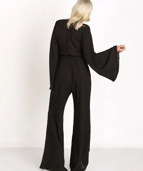 Show Me Your Mumu Rompers>Jaelynn Jumpsuit Black Crisp