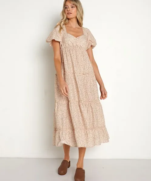 Show Me Your Mumu Dresses>Odette Midi Dress Ditsy Daisy