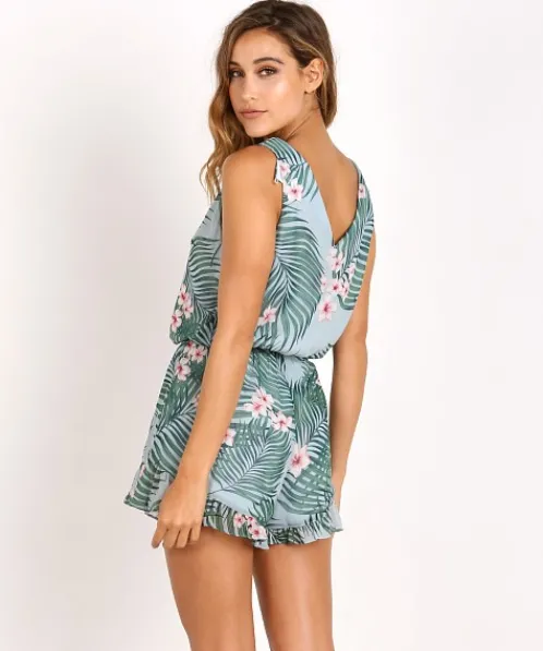 Show Me Your Mumu Rompers>Riri Romper Hanalei Dream
