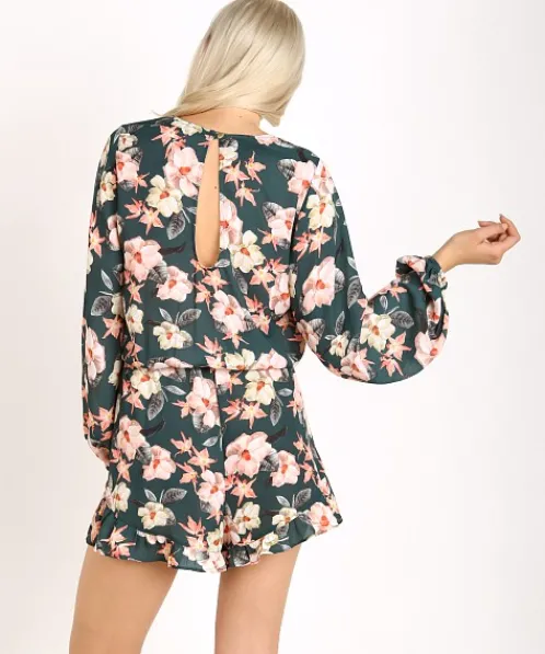 Show Me Your Mumu Rompers>Rocky Romper Emerald City