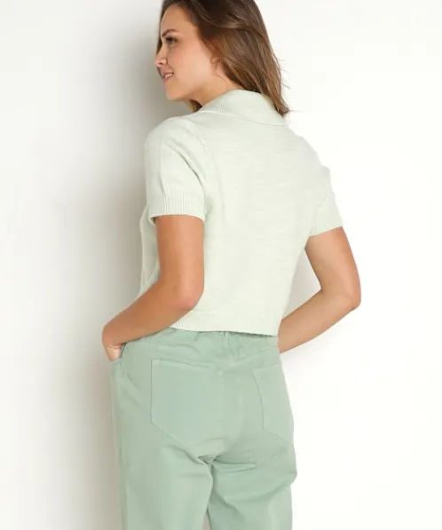 Show Me Your Mumu Knits>Scooter Sweater Seafoam Knit