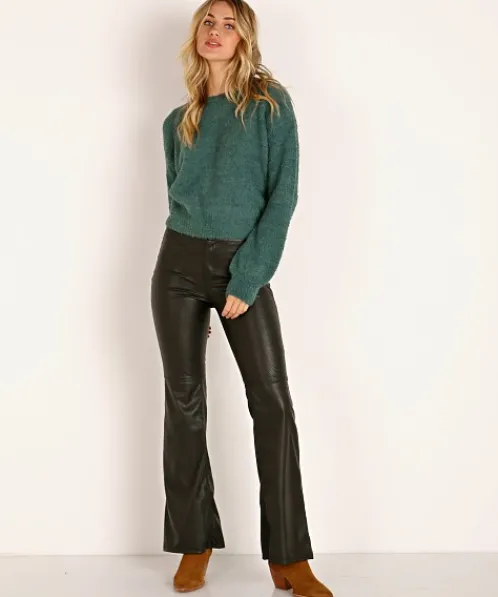 Show Me Your Mumu Pants>Tyson Pants Faux Leather Black