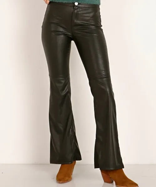 Show Me Your Mumu Pants>Tyson Pants Faux Leather Black