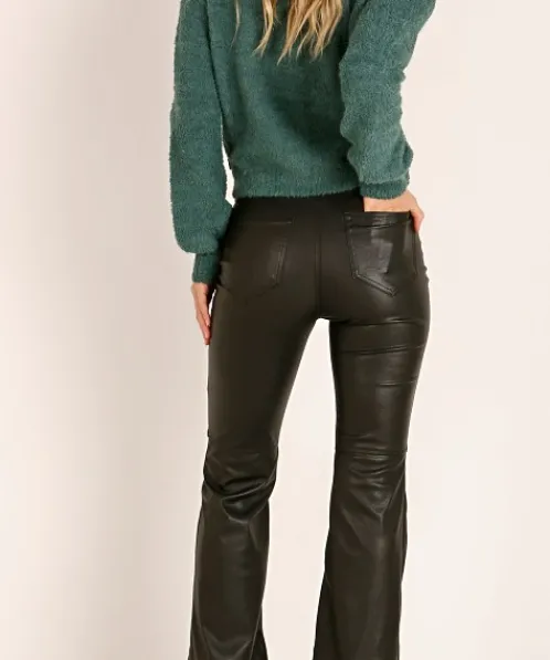 Show Me Your Mumu Pants>Tyson Pants Faux Leather Black
