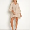 Show Me Your Mumu Dresses>Viola Mini Dress Cream Plaid