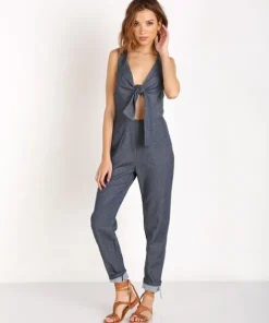 Solid & Striped Rompers>Solid & Striped The Jumpsuit Indigo