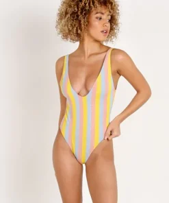 Solid & Striped One Pieces><noscript><img width=