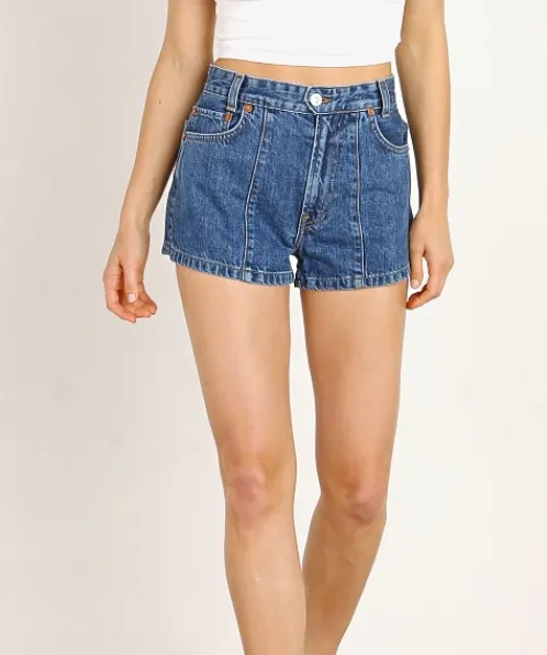 Solid & Striped Shorts>Solid & Striped x RE/DONE The Venice Button Pin Tuck Short 70'S