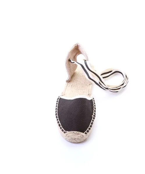 Soludos Flats>Classic Sandal Woven Black