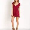 Somedays Lovin Rompers>Balmy Berry Playsuit Dark Berry